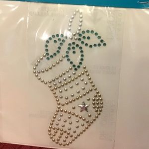 Swarovski Austrian Crystal Iron On Stocking